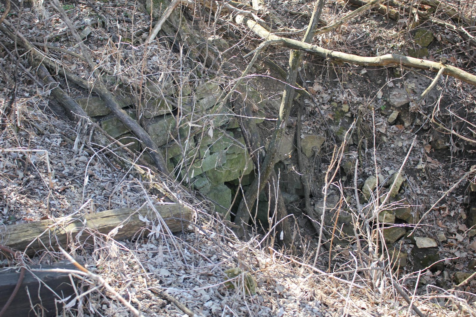 Small culvert under bridge